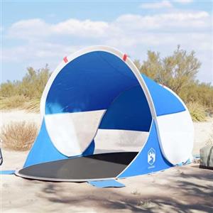 PUGYNBK Tenda da spiaggia blu azzurro, pop-up, impermeabile