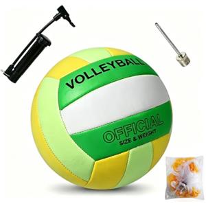 Auirshiky AUEJACKY Pallone Pallavolo Palla Da Pallavolo, Palla Pallavolo, Soft Touch Volleyball, Viene Fornito Con Pompa, Ago D'aria, Borsa A Rete (Prato Blu)