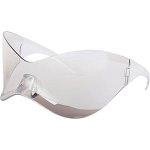 LJCZKA y2k Occhiali da Sole Avvolgente per Donna Uomo, Occhiali da Sole Futuristici Donna Gatto Grandi Occhiali alla Moda con Scudo UV400