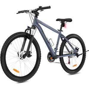 EVERCROSS EM3 Mountain Bike per Adulti Uomo Donna, Bicicletta da 26 Pollici, Sistema a 21 Velocità, Telaio in Alluminio con Sospensione Anteriore, Bici All Terrain con Freni a Disco, Carico Max150 kg