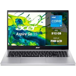 Acer Aspire Go 15 AG15-71P-596U PC Portatile, Notebook, Processore Intel Core i5-1334U, RAM 16 GB DDR5, 512 GB PCIe NVMe SSD, Display 15.6" FHD, Scheda Grafica Intel Iris Xe eligible, Windows 11 Home