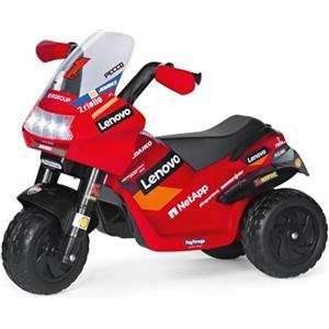 Peg Perego PEG Ducati Desmosedici EVO Moto Elettrica per Bambini 2+, con Luci, Suoni e Clacson, Acceleratore a Pedale, Batteria Ricaricabile 6V