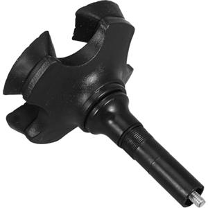 LRXIYODE Gommini Stampelle Antiscivolo, Puntale Bastone Passeggio Nero | Piedini per Anziani, Base Stampella in Plastica Lega di Alluminio, Antiusura e Presa Stabile