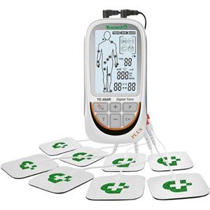 Tesmed TE-880R Plus elettrostimolatore Muscolare Ricaricabile, Ems, Tens, Massaggio