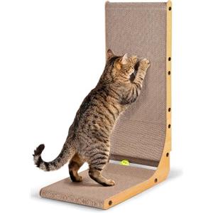 BASVII Tiragraffi per Gatti a Forma di L 68cm Protezione Divano e Parete