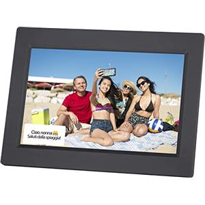 Trevi DPL 2235 WF Cornice Digitale Smart Digital Photoframe LCD 10.1, Micro SD, App Dedicata, Visualizza Foto e Video, Nero
