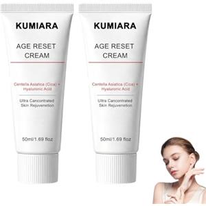 DITU Kumiara Crema Coreana Age Reset Cream, 2026 Kumiara Crema Viso Idratante con Centella Asiatica (Cica) e Acido Ialuronico, Idrata e Idrata, Riduce le Rughe 50ml (2 bastone)