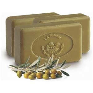 La Maison du Savon de Marseille Sapone solido Marsiglia - con 72% olio di oliva e cocco - Prodotto tradizionalmente - 100% vegetale e naturale - dalla Provenza - Idratante sapone viso, mano e corpo - 3 x 100 g