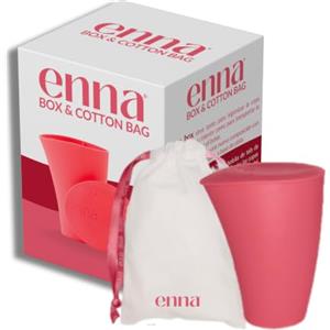 Enna Box - Contenitore Sterilizzatore per Coppetta Mestruale e Disco Mestruale, Custodia per Trasporto e Conservazione, Sterilizzazione in Microonde in 3 Minuti, Compatibile con i Prodotti enna