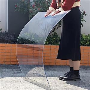 FENGSHOUU Lastra Copertura in Policarbonato,Fogli In Acrilico Trasparente,Resistenza UV Chiaro Schermo Termoisolante,per Esterno Giardino Serra Balcone (0.8x1m)