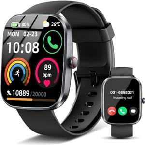 Soudorv 2026 Smartwatch Uomo, Nuovo 1,91'' Orologio Intelligente Fitness con Chiamate Bluetooth, Smart Watch Tracker 100+ Modalità Sportive per Cardiofrequenzimetro,SpO2, Smart Watch per Android iOS