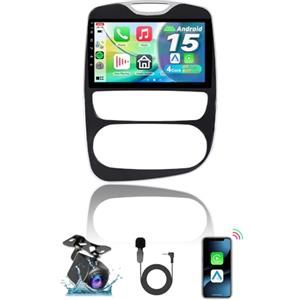 ACAVICA Autoradio Renault Clio 4 2012-2018 Android 15 4+64GB - 10,1" Touch con Wireless CarPlay Android Auto - Stereo Auto Bluetooth 5.4 GPS WiFi 6.0 FM (Autoradio per Renault Clio 2012-2018)