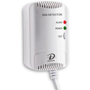 D MODUN-Rilevatore di Gas, Monitor di perdite di Gas Naturale GPL Carbone, Sensore di gas Metano Propano Butano, Allarme acustico e visivo da 100 dB, Rilevatore Gas Plug-in per Cucine, Garage e Camper
