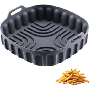 Westmark Stampo in Silicone Quadrato Maxi per Friggitrice ad Aria - Inserto in silicone riutilizzabile per friggitrice ad aria, lavabile in lavastoviglie - 21,5 x 21,5 x 5 cm