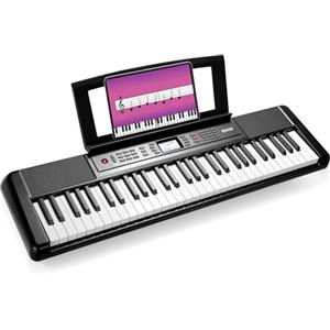 MAMIZO Pianoforte Digitale 61PCS Tasti Pesati, Tastiera Musicale per Principianti, Tastiera Pianoforte Leggero e Portatile, con 300 Suoni, Altoparlanti, USB MIDI, Schermo LCD, Metronomo, Presa per Cuffie