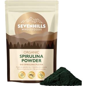 Sevenhills Wholefoods Polvere Di Spirulina Bio 500g | Ricca di nutrienti | 100% pura e naturale | Senza allergeni
