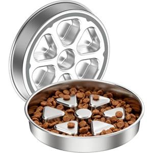 RYAKKA Ciotola anti-imbracatura per cani, in acciaio inox, impedisce il gonfiore con antiscivolo, capacità di 3 tazze, per cani di taglia media e grande (25,4 cm)