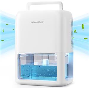 QEXREED Deumidificatore Casa 1800 ml, Semiconduttore Doppio, Muffa e Umidità Silenzioso Deumidificatori, Autospegnimento, Portatile,2 Modalità, Camera, Bagno