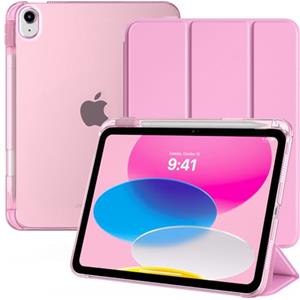 TiMOVO Cover Custodia per iPad A16 11/10 Gen 10,9, Fiore Rosa