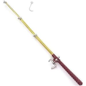 Wwyan Oro 1/12 miniatura canna da pesca accessori decorazione casa delle bambole, canna da pesca in miniatura, accessori per casa delle bambole, decorazione casa delle bambole