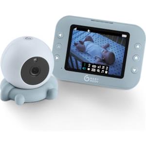 Babymoov Baby monitor con videocamera senza fili YOO Roll - Batterie ricaricabili - Autonomia 10 ore - Schermo 3,5 di qualità a infrarossi - Ninnenanne - Portata 300 m - Garanzia a vita