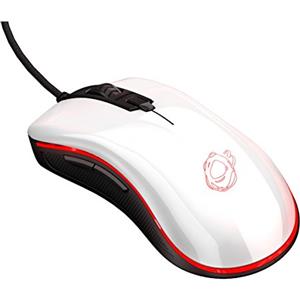 OZONE GAMING GEAR Mouse da gioco NEON M50 -OZNEONM50W- Mouse da gioco avanzato, sensore ottico, illuminazione LED RGB, tecnologia OMRON, DPI 5000 regolabile, bianco brillante