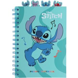 Grupo Erik Quaderno Appunti A5 Stitch Waves - Taccuino con Anelli Bullet Journal Puntinato Diviso in Sezioni con 4 Separatori e Copertina Morbida, 160 Pagine | Scuola Cancelleria, Diario Personale