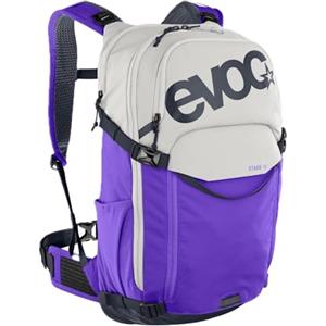 EVOC STAGE 18 zaino tecnico per escursioni in bicicletta e trail, (zaino da escursionismo con spallacci regolabili), sabbia - viola