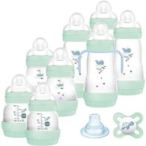 MAM Biberon Set, 8 Easy Start (4 x 130 ml & 4 x 260 ml), Verde