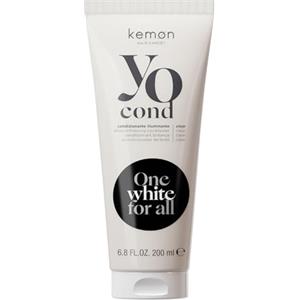 Kemon Yo Cond Clear - Maschera Riflessante Professionale con Formula YoVeg e Velian Complex, Nutre e Illumina i Capelli in 3 Minuti, 88% Ingredienti Naturali, 200 ml