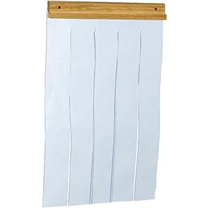 Ferplast Porta per cuccia cani modello DOMUS MAXI, Portina per cucce da esterno, Pvc trasparente antipioggia, vento, freddo, 40,5 x 69 cm