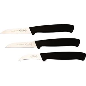 Dick F. DICK ProDynamic 85700042 - Set di 3 coltelli da cucina con/senza affilatura ondulata, 1 pelapatate