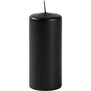 Cereria Di Giorgio - 6 Candele Cero - Diametro 6 cm Altezza 15 cm - Colore Nero - Durata 72 Ore - Non profumate