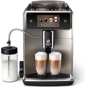 PHILIPS Saeco Xelsis Deluxe Macchina da Caffè Automatica - Wi-Fi Integrato, 22 Bevande, Display Touch Intuitivo 5", 8 Profili Utente, Macinacaffè in Ceramica (SM8782/30)