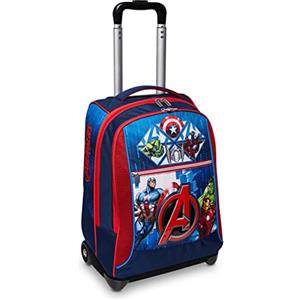 Seven BIG TROLLEY AVENGERS EARTH'S MIGHTIEST HEROES, Doppio Scomparto, Tasche multifunzione, Per bambini, Scuola elementare, Viaggi e tempo libero, Idea regalo