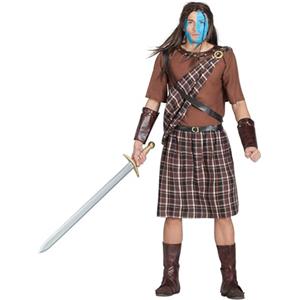 Boland - Costume da Highlander per adulti, 8 pezzi, costume in maschera per feste a tema, Halloween o carnevale, guerriero scozzese