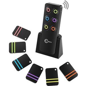 Esky Localizzatore Chiavi, trasmettitore wireless con 6 ricevitori RF localizzatore per animali domestici chiavi o portafogli una buona idea per trovare gli oggetti smarriti