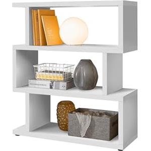AVANTI TRENDSTORE - Torgiano - Libreria a Cubi - Scaffale Portaoggetti Multilivello dal Design Moderno in varie misure e 2 colori (Bianco 100x116x38cm)
