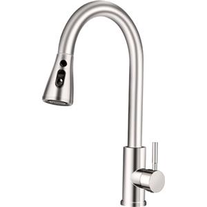 Yeecka Rubinetto Lavello Cucina con 3 Modalità, Miscelatore Cucina con Doccetta Estraibile da 50 cm, Bocca Girevole a 360°, SUS 304 Rubinetto Cucina, Rubinetti Cucina con attacco G3/8''