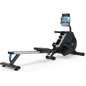 Capital Sports Vogatore Pieghevole Magnetico, Vogatore Professionale per Casa Compatto con 8 Livelli di Resistenza, per Home Gym e Cardio con Monitor LCD, da Camera Rotelle
