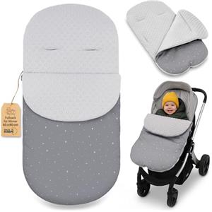 Totsy Baby Sacco passeggino invernale nanna 90x45 cm - coprigambe universale neonato termico per cybex yoyo e altri passeggini perfetto per ragazzi e ragazze Minky certificato Oeko-Tex Galassia