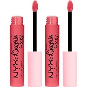 NYX Professional Makeup Lip Lingerie XXL Rossetto Liquido Matte 04 Flaunt It No Transfer Formula Vegana Lunga Tenuta - 2 Rossetti