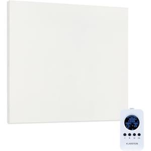 Klarstein Stufa Elettrica Infrarossi Basso Consumo, Pannello Radiante Infrarossi 300 Watt con Telecomando e Timer, Pannelli a Riscaldamento, Pannello per Riscaldamento Senza CO2