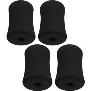 ibasenice Set 4 Imbottiture in Spugna Nere per Attrezzature Fitness, Protezione Completa Compatibile con Macchine per Estensione Gambe e Panche per Addominali
