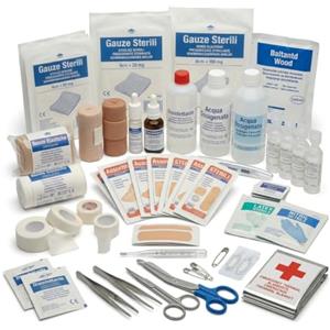 Lemag srl Lemag Reintegro Cassetta Primo Soccorso Gruppo C - Ricarica Conforme D.Lgs. 81/2008 D.M. 388/2003 - Kit Reintegro Pronto Soccorso Aziende fino a 3 Lavoratori - per Art. 23.301.01 | Made in Italy