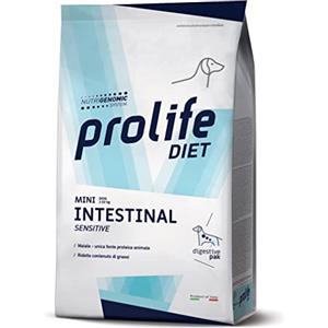 Generico PRO-LIFE Cane Intestinal Sensitive Mini | alimento secco completo dietetico per il cane adulto di taglia piccola per la compensazione della cattiva digestione, 1 confezione da 500 grammi.