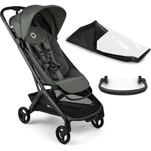 Bugaboo Butterfly 2 Passeggino da Viaggio - Sistemi Modulari con Maniglione e Parapioggia - Leggero, Piegabile con Una Mano, Seduta Reclinabile, Da 6 Mesi a 4 Anni - Forest Green