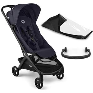 Bugaboo Butterfly 2 Passeggino da Viaggio - Sistemi Modulari con Maniglione e Parapioggia - Leggero, Piegabile con Una Mano, Seduta Reclinabile, Da 6 Mesi a 4 Anni - Deep Indigo
