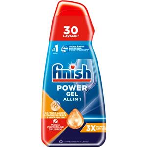 Finish Powergel, Gel Detersivo Per Lavastoviglie Liquido, Multiazione, Anti-Odore, Confezione Da 30 Lavaggi - 700 g