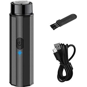 Bexdug rasoio elettrico portatile, Rasoio elettrico da uomo lavabile, Rasoio lamina portatile tascabile, tagliacapelli portatile con rasoio per barba ricaricabile USB Bexdug